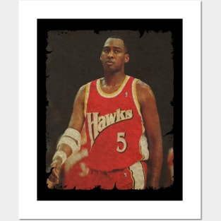 Danny Manning During His Hawks Days Posters and Art